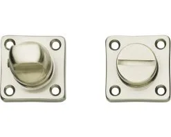 INTERSTEEL Rozet Vierkant Met WC-/badkamersluiting Basic Nikkel Mat