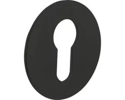 INTERSTEEL Rozet Rond Met Profielcilindergat Zelfklevend Zwart Mat