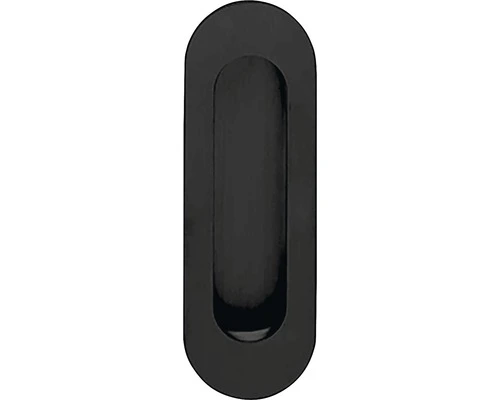 INTERSTEEL Schuifdeurkom Ovaal 120x40 Mm Mat Zwart 1 INTERSTEEL Schuifdeurkom Ovaal 120x40 Mm Mat Zwart