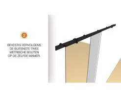 INTERSTEEL Schuifdeursysteem Basic Mat Zwart 18 INTERSTEEL Schuifdeursysteem Basic Mat Zwart -Sloten Verkoopwinkel DV 8 6337893 06 4c NL 20190815174752