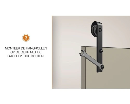 INTERSTEEL Schuifdeursysteem Basic Mat Zwart 8 INTERSTEEL Schuifdeursysteem Basic Mat Zwart - Afbeelding 8