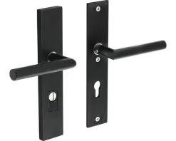 INTERSTEEL Veiligheidsbeslag Recht Kruk/kruk PC55 Anti-kerntrek Zwart Mat