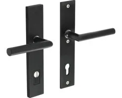 INTERSTEEL Veiligheidsbeslag Recht Kruk/kruk PC92 Anti-kerntrek Zwart Mat