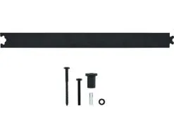 INTERSTEEL Schuifdeurbeslag Tussenrail 45 Cm Zwart