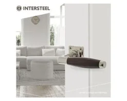 INTERSTEEL Deurkruk Paar Ton Palissander Op Vierkant Rozet Nikkel -Sloten Verkoopwinkel DV 8 6553390 02 4c NL 20180118162607