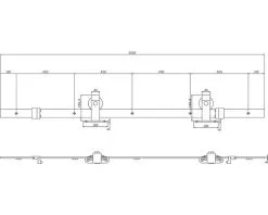 INTERSTEEL Schuifdeursysteem Basic Top Mat Zwart -Sloten Verkoopwinkel DV 8 6553391 04 4c NL 20181221131656