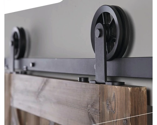 INTERSTEEL Schuifdeursysteem Wheel Top Mat Zwart 1 INTERSTEEL Schuifdeursysteem Wheel Top Mat Zwart