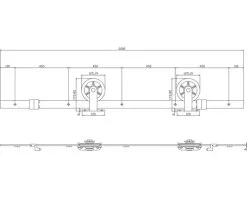 INTERSTEEL Schuifdeursysteem Wheel Top Mat Zwart 7 INTERSTEEL Schuifdeursysteem Wheel Top Mat Zwart -Sloten Verkoopwinkel DV 8 6553392 04 4c NL 20181221131656