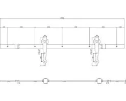 INTERSTEEL Schuifdeursysteem Classic Mat Zwart -Sloten Verkoopwinkel DV 8 6553396 04 4c NL 20181221131656