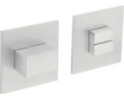 INTERSTEEL Rozet Vierkant Magneet Met WC-/badkamersluiting RVS Geborsteld