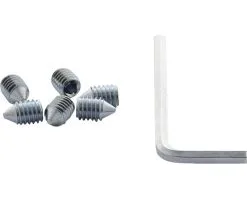 INTERSTEEL Krukboutje M6x9 Conisch Binnenzeskant, 6 Stuks Met Stiftsleutel