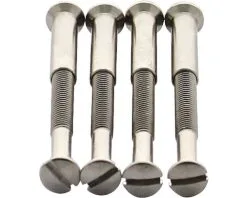 INTERSTEEL Patentbout M4x38 Mm Staal Vernikkeld, 4 Stuks