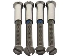 INTERSTEEL Patentbout M4x40 Mm RVS, 4 Stuks