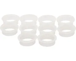 INTERSTEEL Deurkruklager Nylon Ring 18mm Wit, 10 Stuks