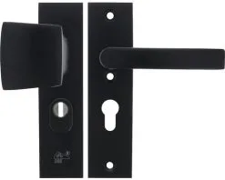 STARX Veiligheidsbeslag Recht Kortschild Duw/kruk PC55 Anti-kerntrek Zwart