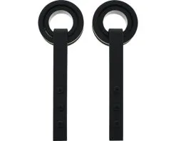 INTERSTEEL Hangrollen Modern 255 Mm Mat Zwart, 2 Stuks