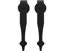 INTERSTEEL Hangrollen Classic 290 Mm Mat Zwart, 2 Stuks