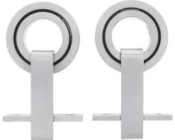 INTERSTEEL Hangrollen Modern Top 155 Mm RVS Geborsteld, 2 Stuks