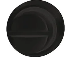 PERTURA 1000 Rozet Rond Met WC-/badkamersluiting Zwart