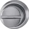 PERTURA 1000 Rozet Rond Met WC-/badkamersluiting RVS