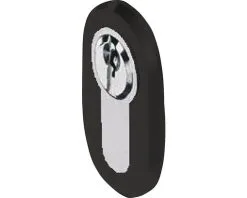 PERTURA 1000 Rozet Ovaal Met Profielcilindergat Zwart