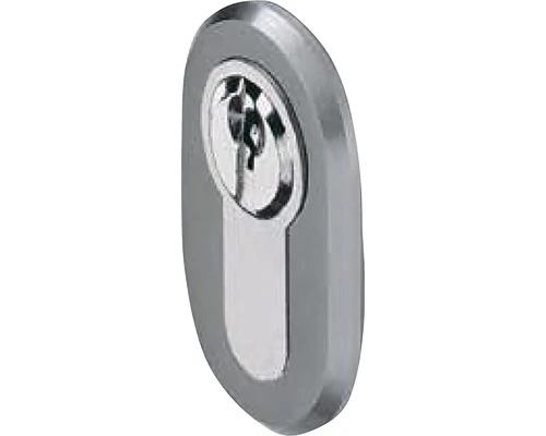 PERTURA 1000 Rozet Ovaal Met Profielcilindergat RVS 1 PERTURA 1000 Rozet Ovaal Met Profielcilindergat RVS