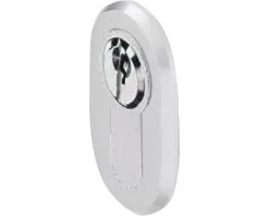 PERTURA 1000 Rozet Ovaal Met Profielcilindergat Wit