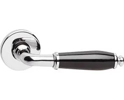 INTERSTEEL Deurkruk Paar Courgette Op Rozet Chroom