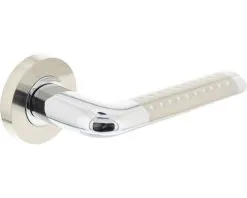 INTERSTEEL Deurkruk Paar Marion Op Rozet Chroom Nikkel