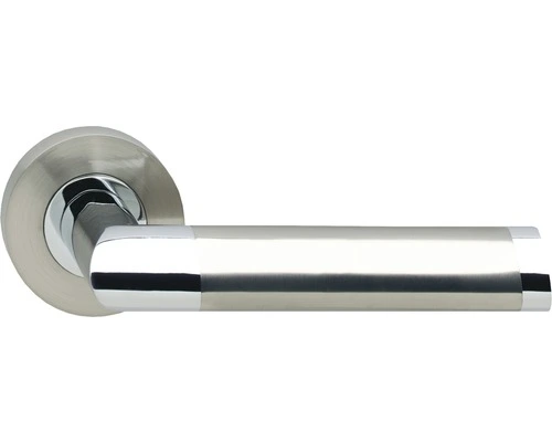 INTERSTEEL Deurkruk Paar Nicol Op Rozet Chroom Nikkel 1 INTERSTEEL Deurkruk Paar Nicol Op Rozet Chroom Nikkel