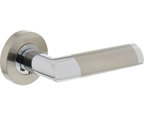 INTERSTEEL Deurkruk Paar Nicol Op Rozet Chroom Nikkel 3 INTERSTEEL Deurkruk Paar Nicol Op Rozet Chroom Nikkel - Afbeelding 3