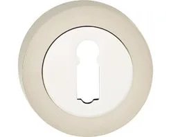 INTERSTEEL Rozet Rond Met Sleutelgat Chroom Nikkel