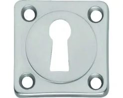 INTERSTEEL Rozet Vierkant Met Sleutelgat Chroom Mat