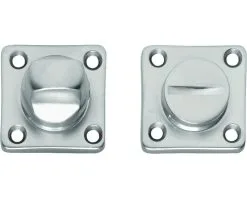 INTERSTEEL Rozet Vierkant Met WC-/badkamersluiting Chroom Mat