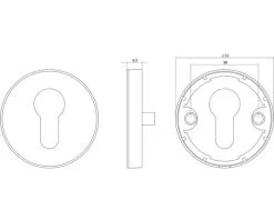 INTERSTEEL Rozet Rond Verdekt Met Profielcilindergat RVS Geborsteld -Sloten Verkoopwinkel DV 8 7580462 03 4c NL 20170706030324