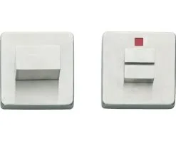 INTERSTEEL Rozet Vierkant Met WC-/badkamersluiting RVS Geborsteld