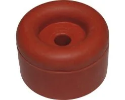 DRESSELHAUS Deurstopper Ø 40 Mm Rubber Rood, 25 Stuks
