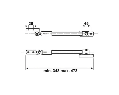 AXA Telescopische Raamuitzetter 30EX RVS 2 AXA Telescopische Raamuitzetter 30EX RVS - Afbeelding 2