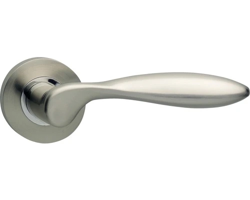 INTERSTEEL Deurkruk Paar George Op Rozet Nikkel Mat 1 INTERSTEEL Deurkruk Paar George Op Rozet Nikkel Mat