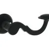 INTERSTEEL Deurkruk Paar Posthoorn Op Rozet Zwart Mat