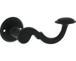 INTERSTEEL Deurkruk Paar Posthoorn Op Rozet Zwart Mat