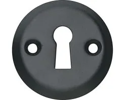 INTERSTEEL Rozet Rond Met Sleutelgat Zwart Mat
