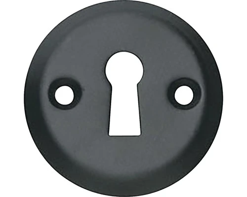 INTERSTEEL Rozet Rond Met Sleutelgat Zwart Mat 1 INTERSTEEL Rozet Rond Met Sleutelgat Zwart Mat