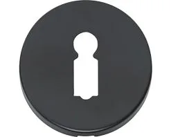 INTERSTEEL Rozet Rond Met Sleutelgat Verdekt Zwart Mat