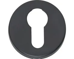 INTERSTEEL Rozet Rond Met Profielcilindergat Verdekt Zwart Mat