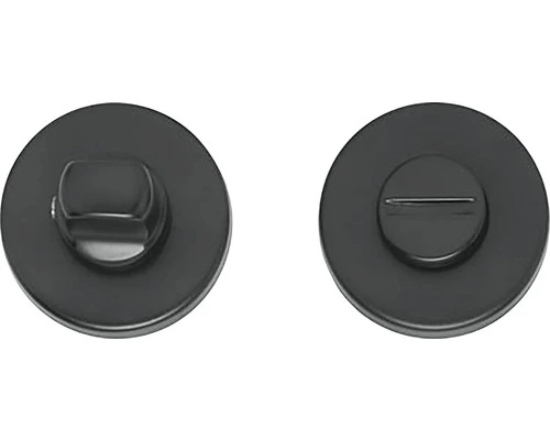 INTERSTEEL Rozet Rond Met WC-/badkamersluiting Verdekt Zwart Mat 1 INTERSTEEL Rozet Rond Met WC-/badkamersluiting Verdekt Zwart Mat