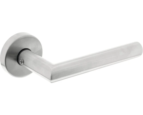 INTERSTEEL Deurkruk Paar Hoek 90° Op Rozet RVS Geborsteld 1 INTERSTEEL Deurkruk Paar Hoek 90° Op Rozet RVS Geborsteld