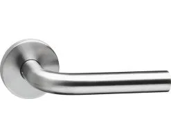 INTERSTEEL Deurkruk Paar Recht Op Rozet RVS Geborsteld