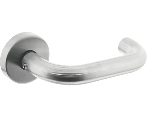 INTERSTEEL Deurkruk Paar Rond Op Rozet RVS Geborsteld 1 INTERSTEEL Deurkruk Paar Rond Op Rozet RVS Geborsteld