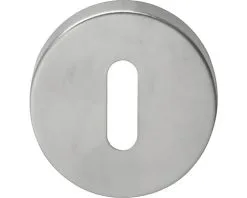 INTERSTEEL Rozet Rond Met Sleutelgat RVS Geborsteld, 2 Stuks